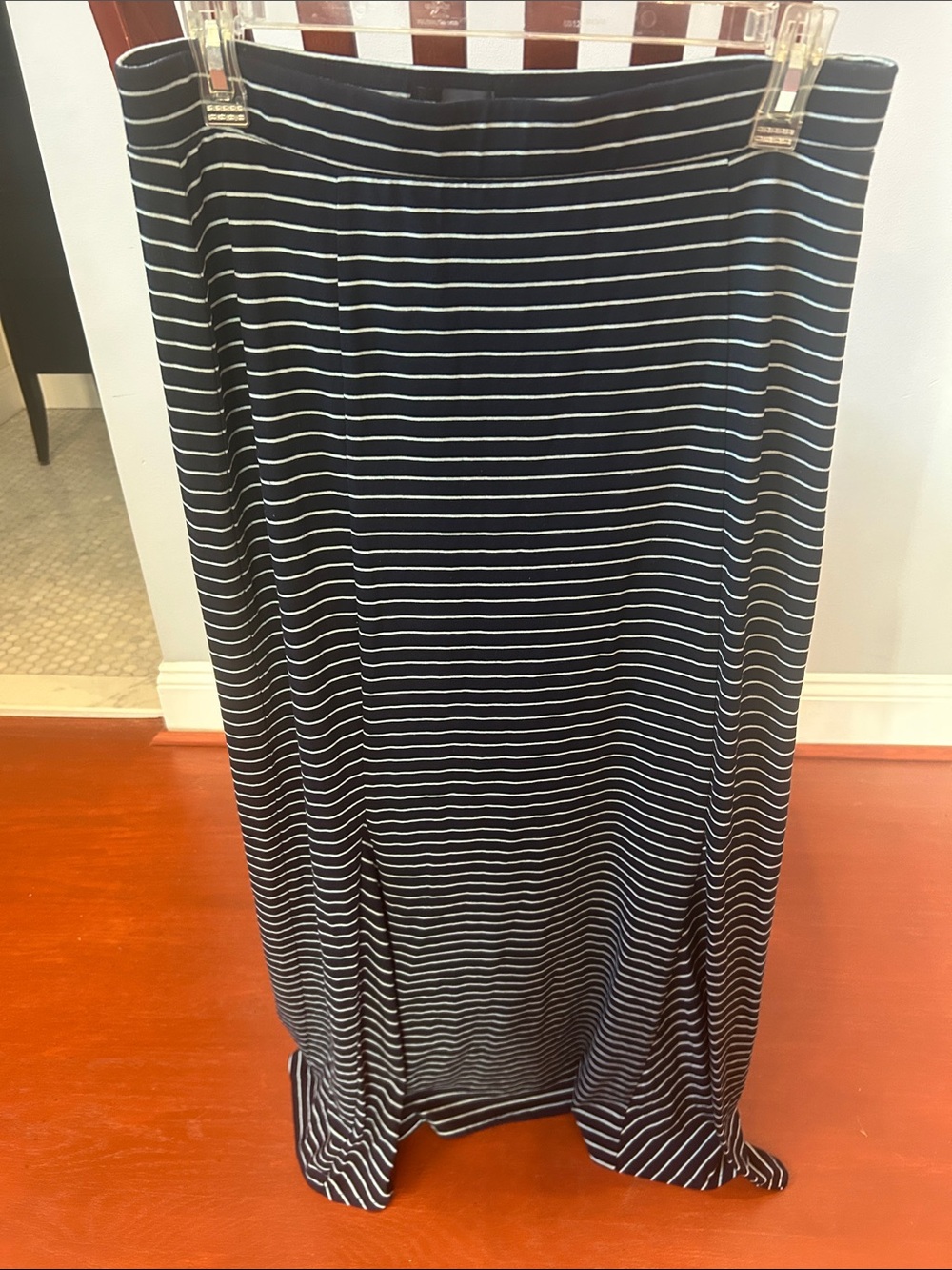 The Limited Black and White Striped Maxi Skirt - Classic Horizontal Stripes
